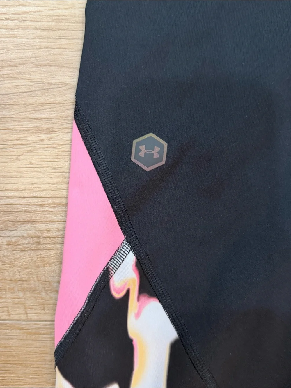 Under Armour Rush Celliant Infrared Leggings Medium Colorblock Print - Excellent